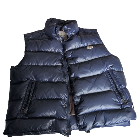 Moncler Men's Navy Puffer Vest Size 5
